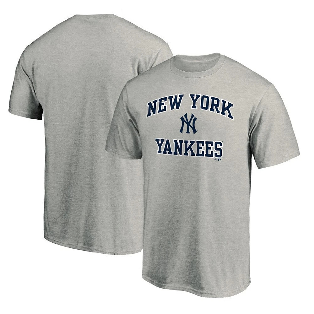 MLB T-Shirt Heart & Soul Heather Grey Yankees