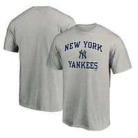 MLB T-Shirt Heart & Soul Heather Grey Yankees