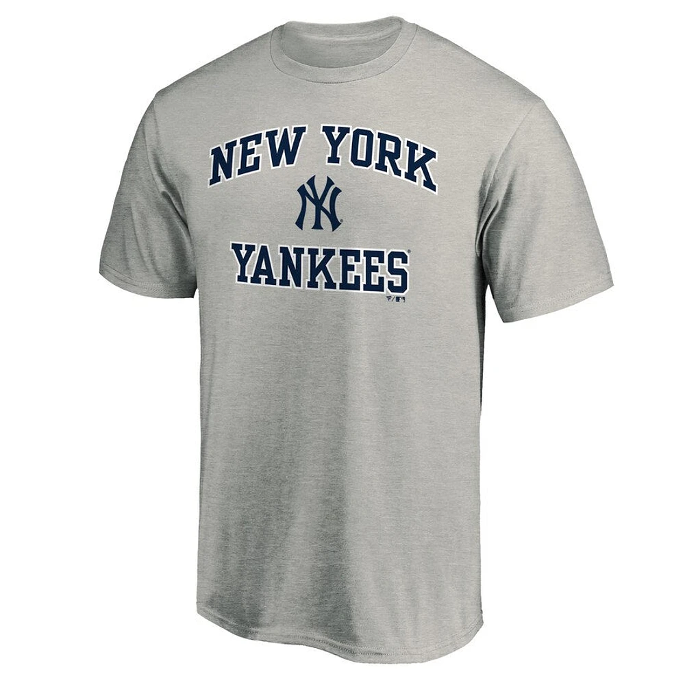 MLB T-Shirt Heart & Soul Heather Grey Yankees