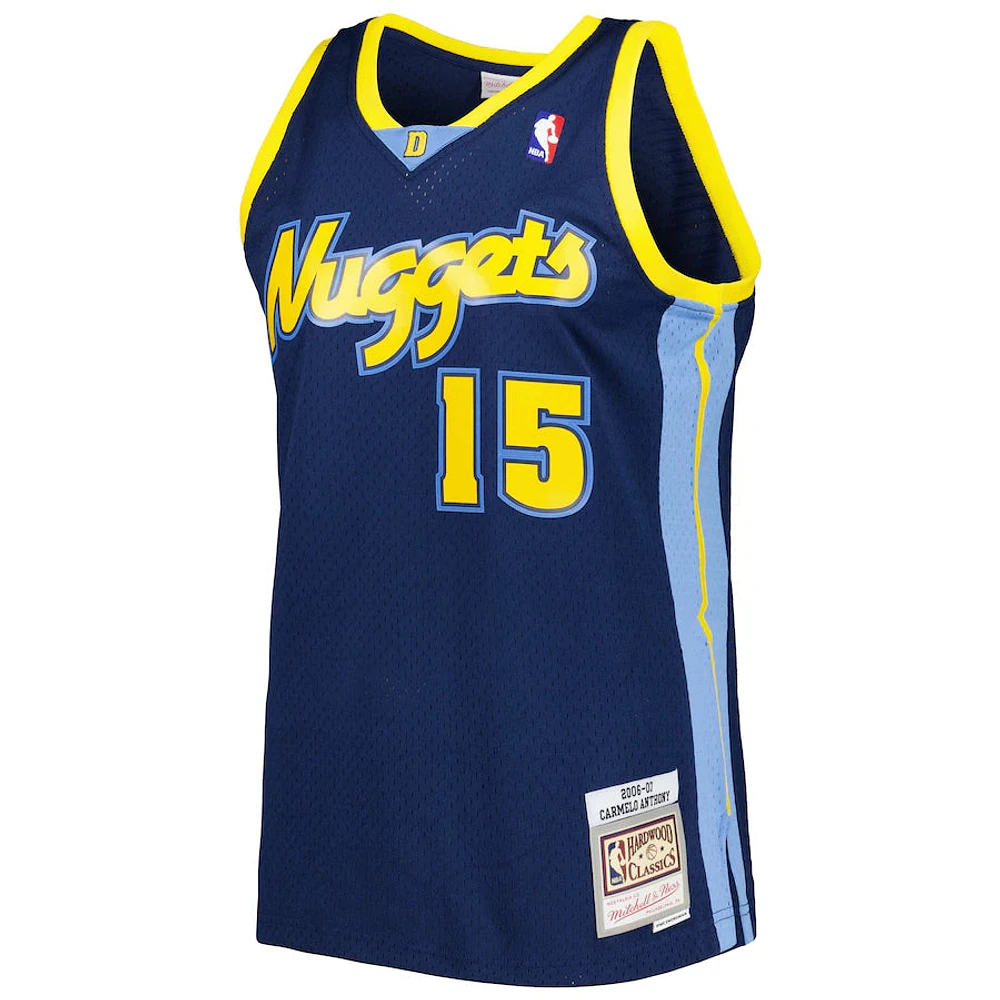 NBA Hardwood Classics Player 2006-07 Swingman Jersey Carmelo Anthony Nuggets (Navy Blue)