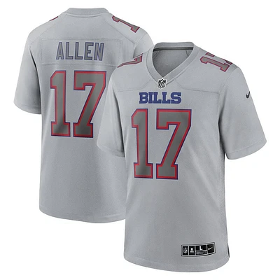 NFL Player Game Jersey Grey Atmosphere Josh Allen Bills