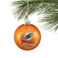 NFL Ornament Candy Cane Ball Dolphins