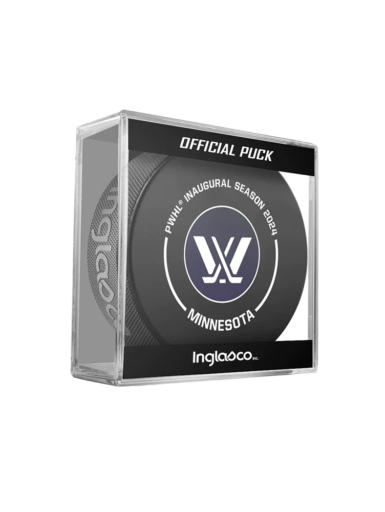 PWHL Game Puck Inaugural Season 2024 Minnesota Frost