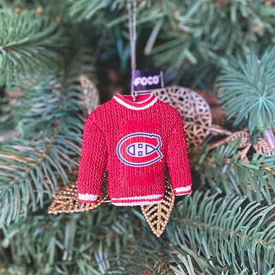 NHL Ornament Ugly Sweater Canadiens