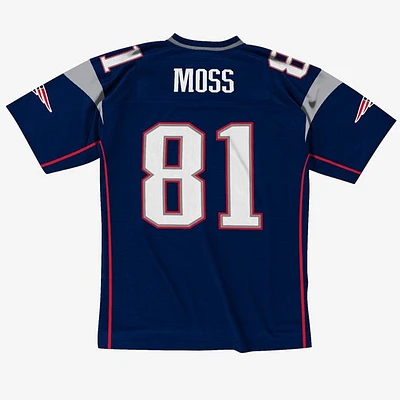 NFL Legacy Player Jersey 2007 Randy Moss Patriots (Navy)