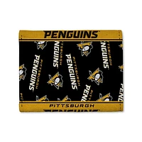 NHL Canvas Trifold Wallet Penguins