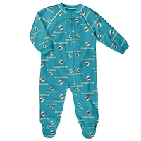 NFL Infant Onesie Raglan Zip Up Dolphins