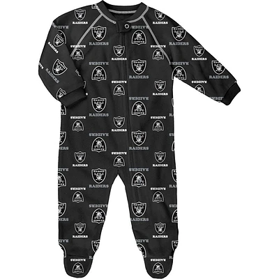 NFL Infant Onesie Raglan Zip Up Raiders