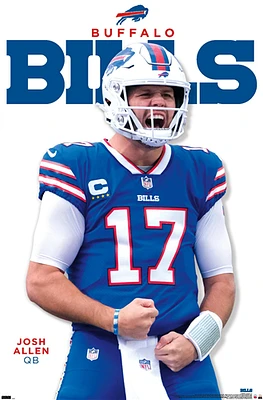 NFL Player Wall Poster Josh Allen Bills