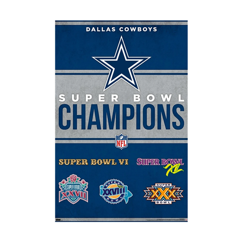 NFL Wall Poster Championship Cowboys