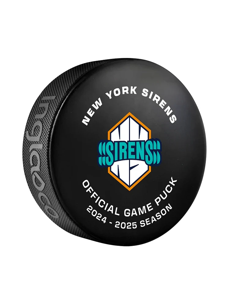 PWHL Game Puck 2025 New York Sirens