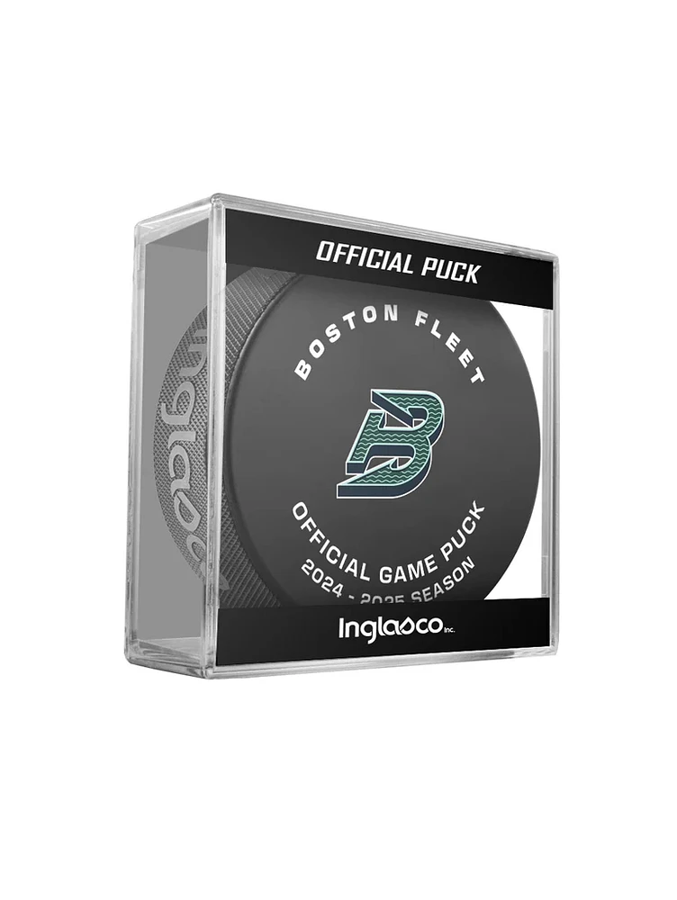 PWHL Game Puck 2025 Boston Fleet