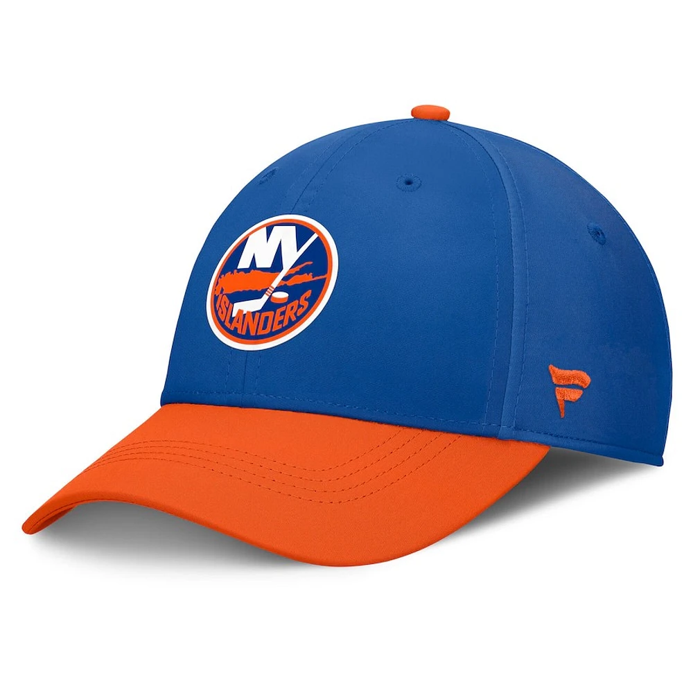 NHL Hat Structured Stretch Authentic Pro Rink Flex Two Tone 2024 Islanders