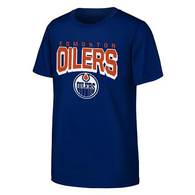 NHL Youth T-Shirt On The Block Oilers