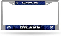 NHL License Plate Frame Chrome Oilers