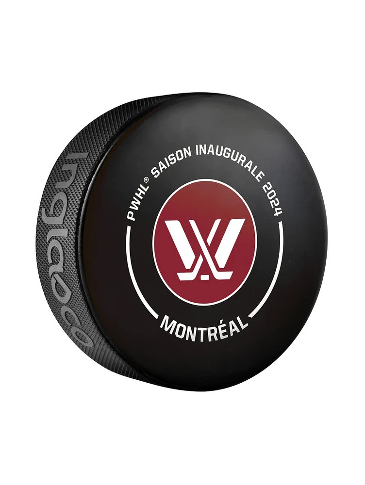 PWHL Game Puck Inaugural Season 2024 Montreal Victoire