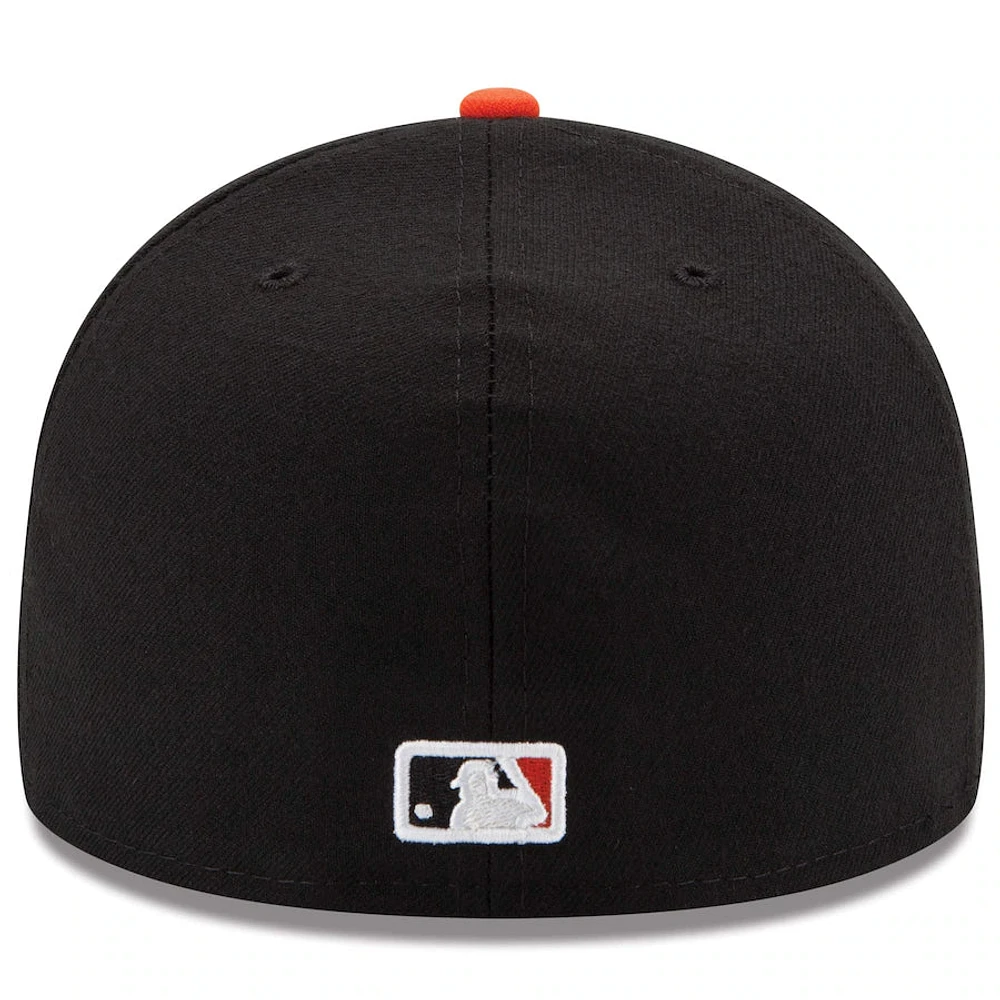 MLB Hat 5950 ACPerf Home Orioles (White and Orange)