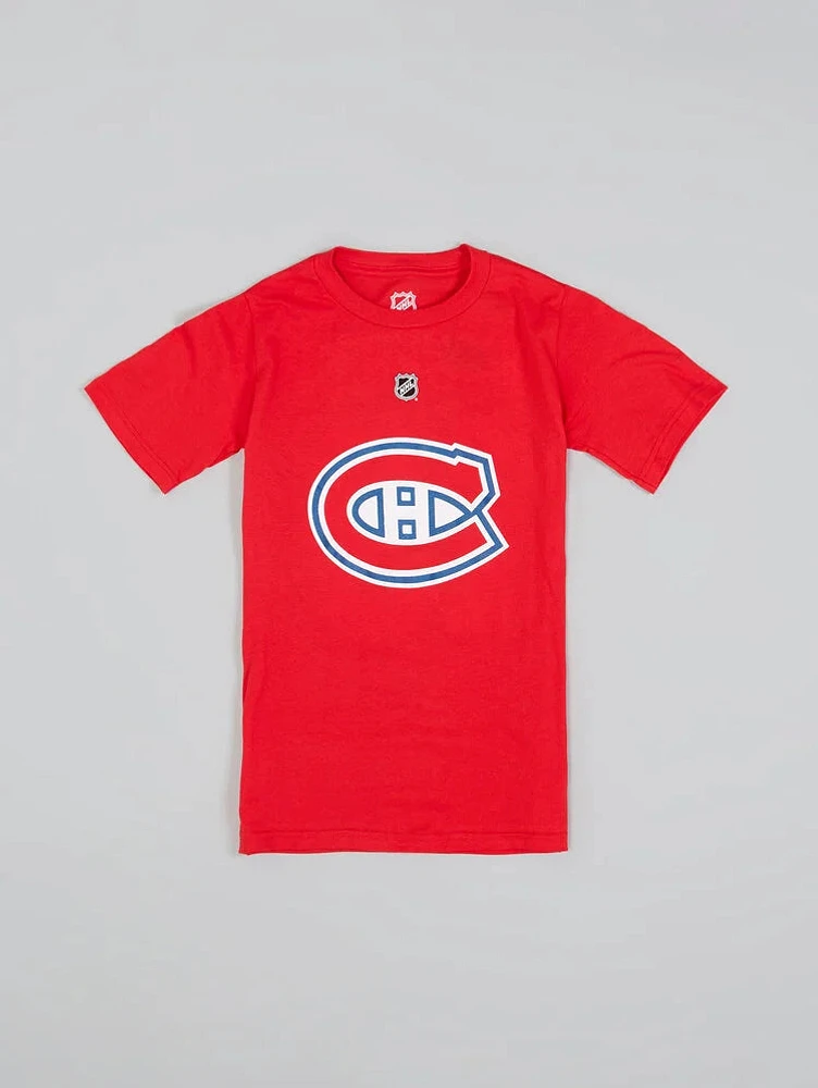 NHL Kids T-Shirt Player Lane Hutson Canadiens