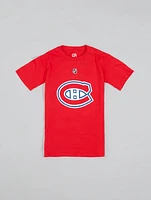 NHL Kids T-Shirt Player Lane Hutson Canadiens
