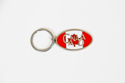 Country Keychain Oval Canada