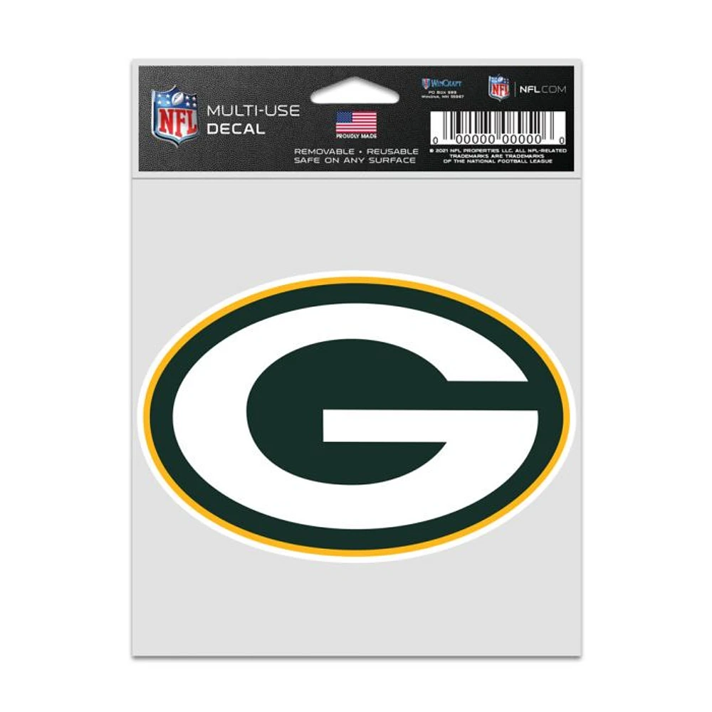 NFL Multi Use Decal 3.75x5 Logo Packers