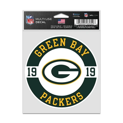 NFL Multi Use Decal 3.75x5 Est. Packers