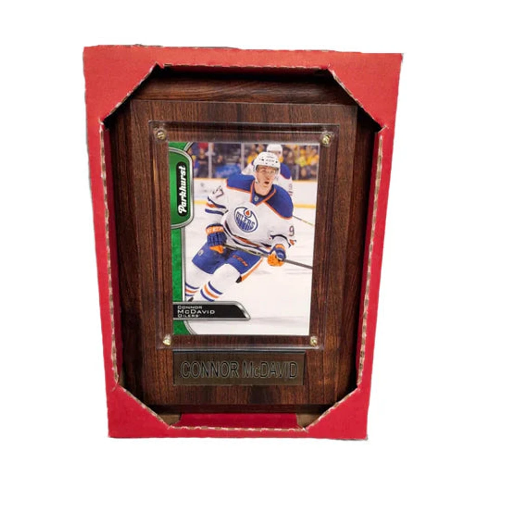 NHL Collectible Plaque with Card 4x6 Away Jersey Parkhurst Connor McDavid Oilers