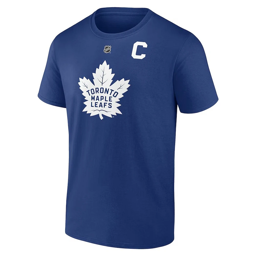 NHL Youth Player T-Shirt with "C" Auston Matthews Maple Leafs