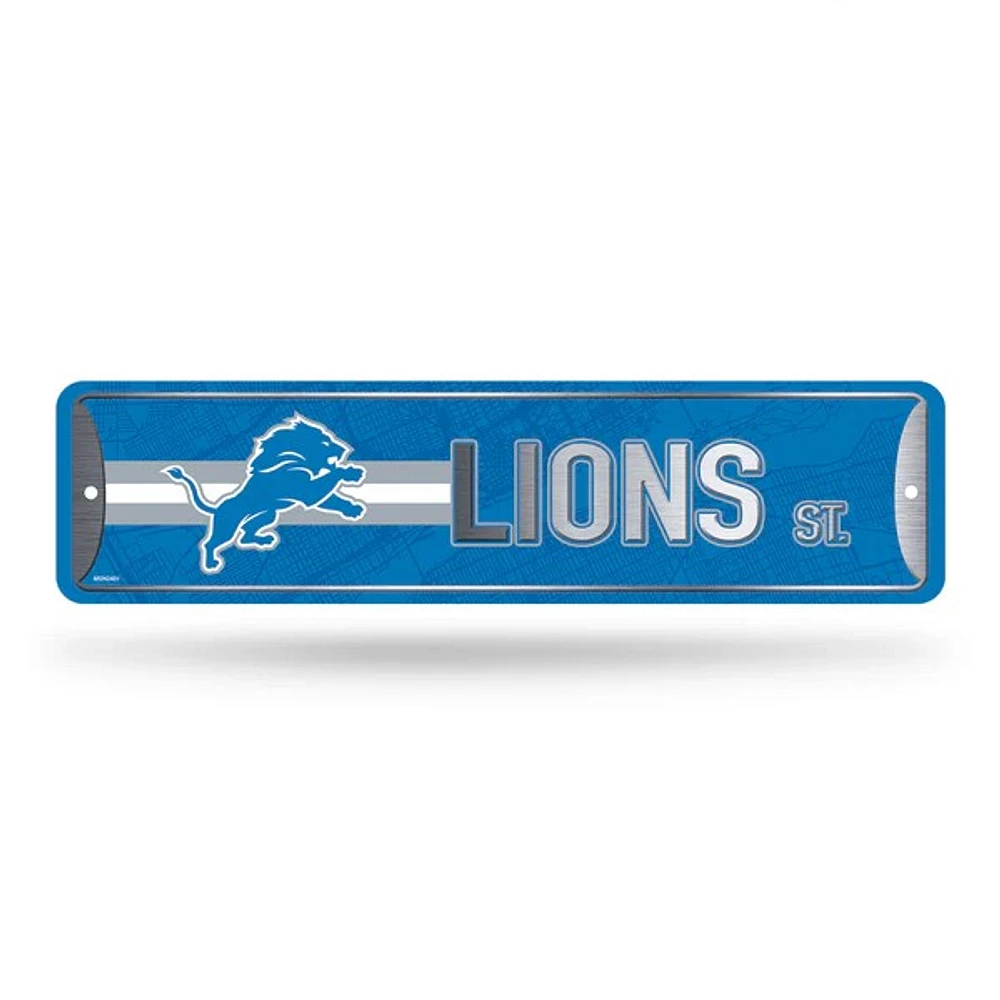 NFL Metal Street Sign 4" x 15 Lions