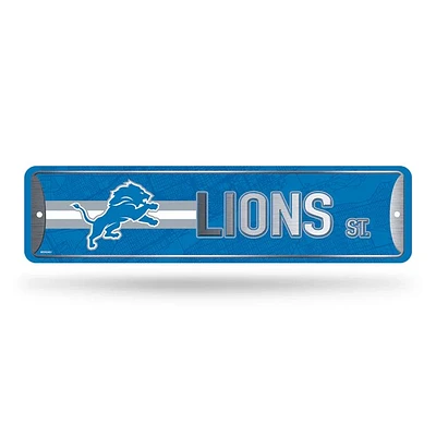 NFL Metal Street Sign 4" x 15 Lions