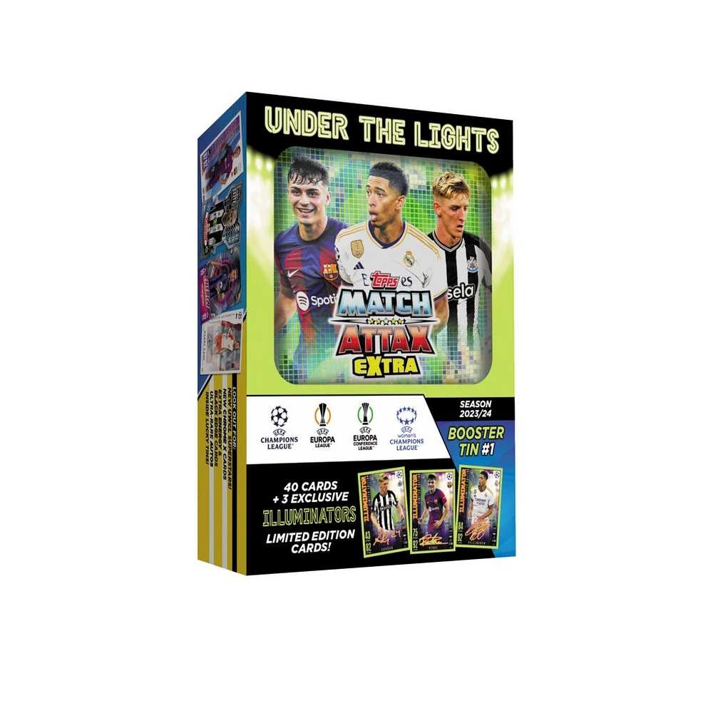 Topps Match Attax EXTRA Champions League Trading Cards Booster Tin 2024-25