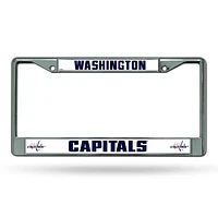 NHL License Plate Frame Chrome Capitals