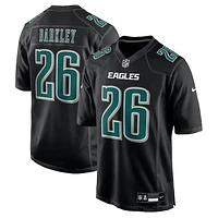 NFL Player Fashion Jersey Carbon Black Chase 2024 Saquon Barkley Eagles