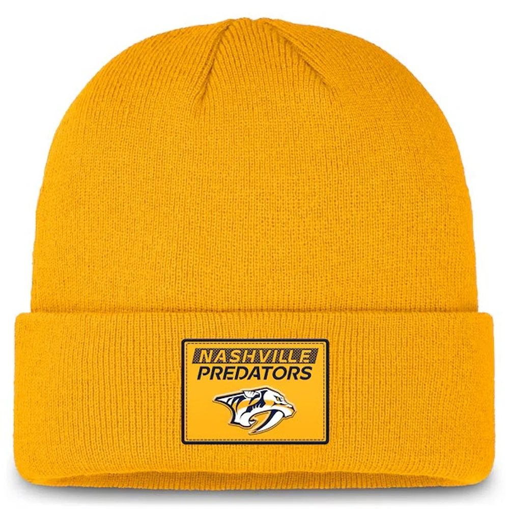 NHL Knit Hat Authentic Pro Prime Cuffed Beanie 2024 Predators