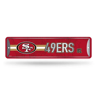 NFL Metal Street Sign 4" x 15 49ers