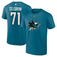 NHL Player T-Shirt Authentic Stack Macklin Celebrini Sharks