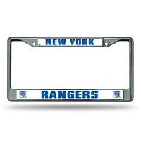 NHL License Plate Frame Chrome Rangers