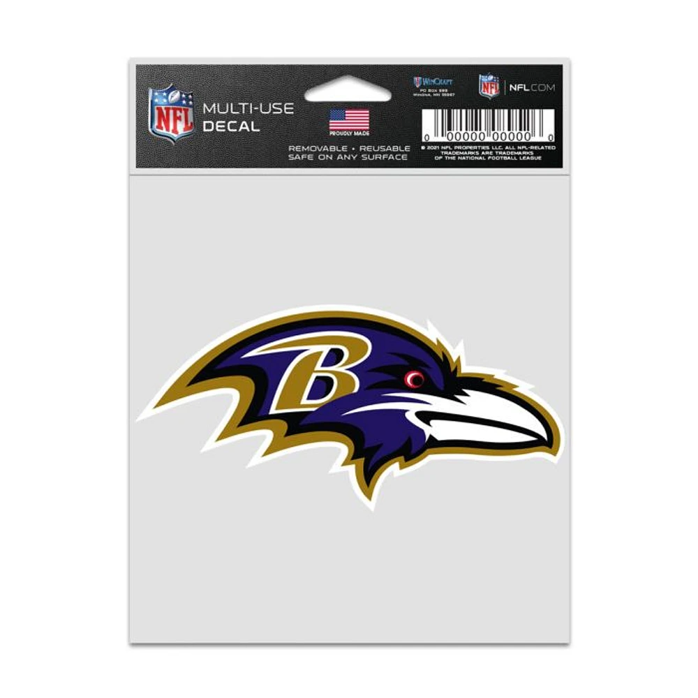 NFL Multi Use Decal 3.75x5 Logo Ravens