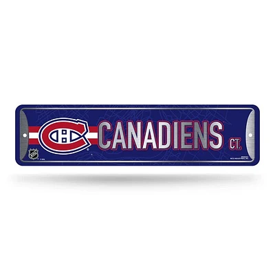 NHL Metal Street Sign 4" x 15 Canadiens