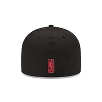 NBA Hat 5950 Basic Two Tone Raptors (Black and Red)