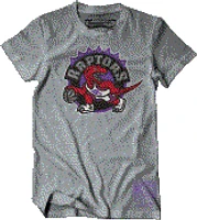 NBA Youth T-Shirt Retro Logo Heathered Grey Raptors