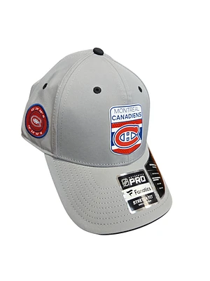 NHL Hat Authentic Structured Stretch Draft 2023 Grey Canadiens