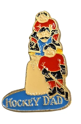 Hockey Lapel Pin Hockey Dad #2