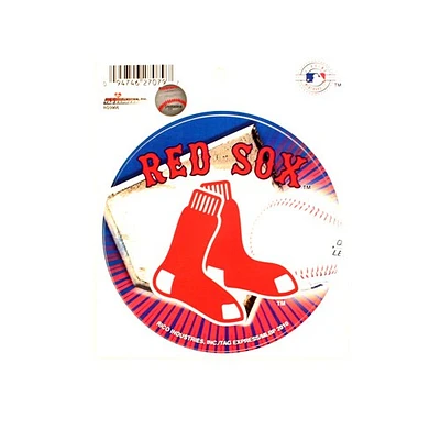 MLB Round Decal Red Sox