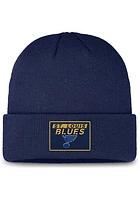 NHL Knit Hat Authentic Pro Prime Cuffed Beanie 2024 Blues