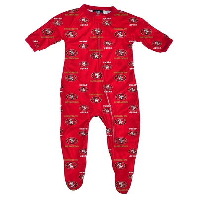 NFL Infant Onesie Raglan Zip Up 49ers