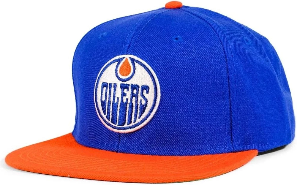 NHL Hat Snapback Wool Replica Two Tone 400S Oilers