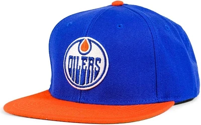 NHL Hat Snapback Wool Replica Two Tone 400S Oilers