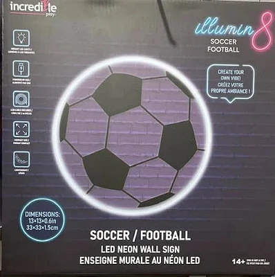 LED Neon Wall Sign Soccer Ball