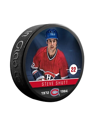 NHL Alumni Player Puck Steve Shutt Canadiens